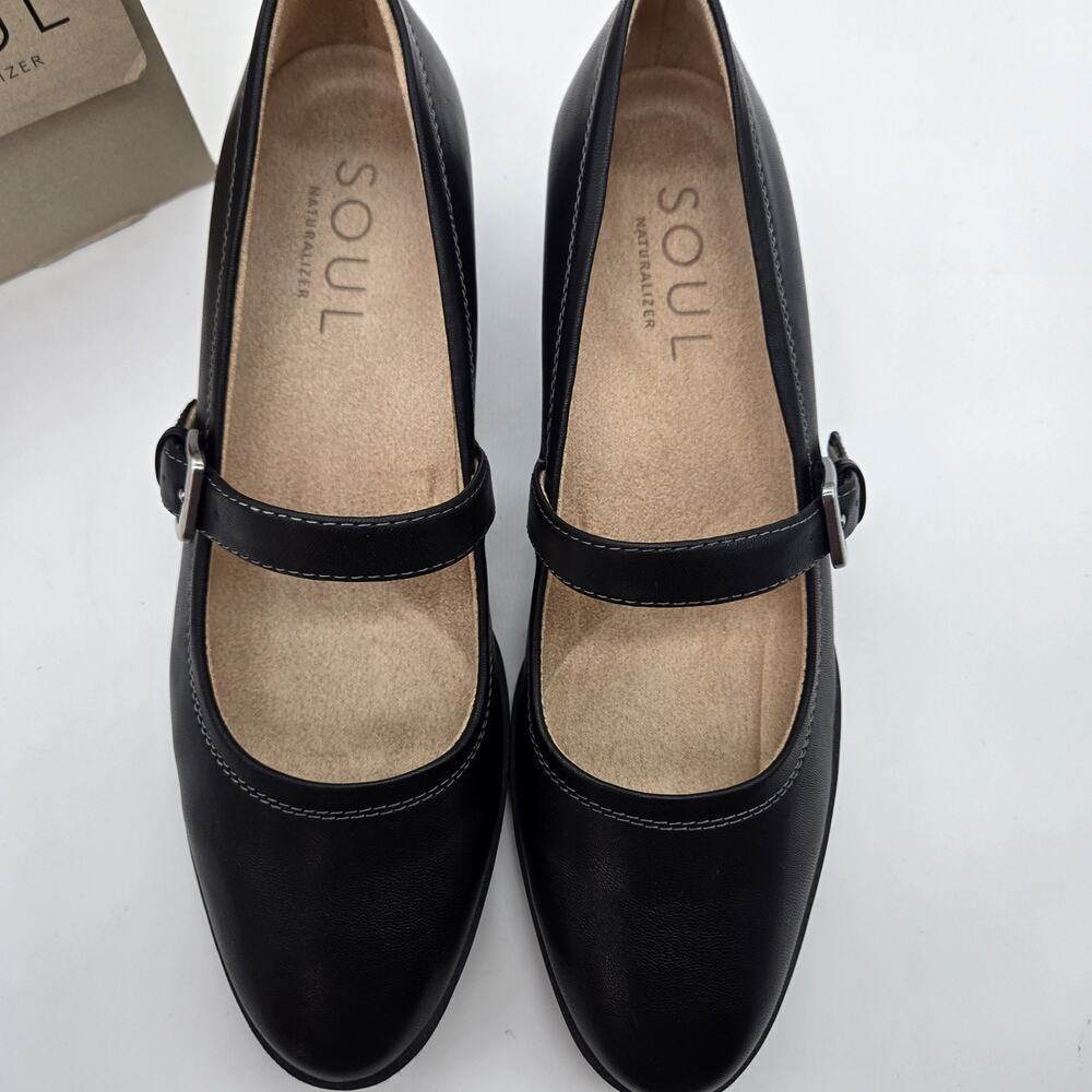 SOUL Naturalizer Womens Ramona Black Mary Jane Dress Shoes NEW! Sz 9 Coquette - Picture 2 of 11